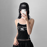 Sweet color lettering sleeveless top (3 colors)