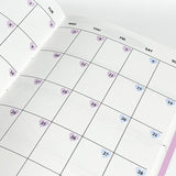 pastel numbering diary point sticker