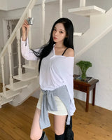 Rizzle Basic Cotton Mini Skirt