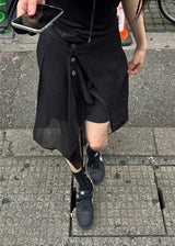 VEIL WRAP SKIRT