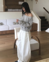 リヴンキュービック ワンオフショルダー スウェットシャツ