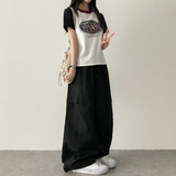 Roa Baslock Nylon Cargo Wide Pants