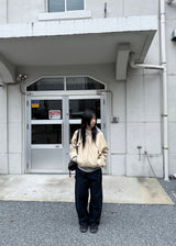 クロップトレンチブルゾン