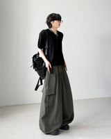 Linen Balloon Cargo Pants