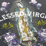 "BLESSED VIRGIN" プリント半袖Tシャツ