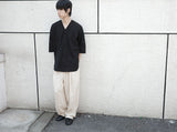 [DOJINOI] リネンワイドパンツ オートミール