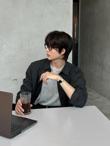 LMN Mer Oversized Fit Check Shirt (2 colors)