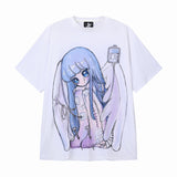 サッドエンジェルエアロクールTシャツ- BLUE
