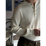 [MUSCLE FIT] Golgi muscle fit henry neck knit(4color)