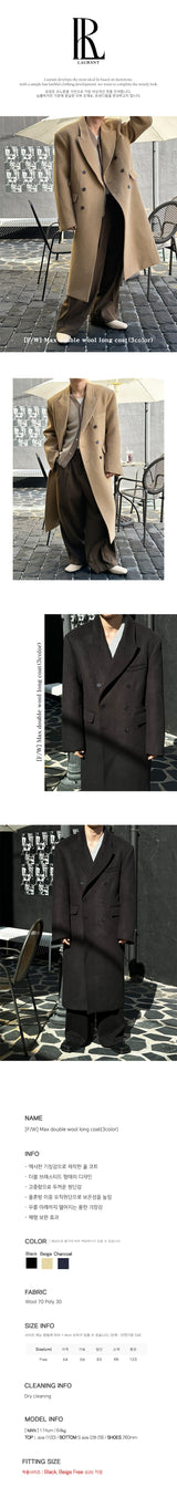 [F/W] Max double wool long coat(3color)