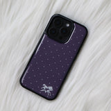 Polka Dot Horse Purple Epoxy Bumper Case
