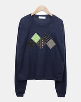 チョアヴィンテージアーガイルパッチTシャツ