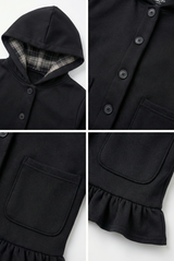 Chloe Check-Lined Hood Jacket