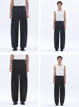 フラップポケットデニムコットンワイドパンツ_Indigo Denim