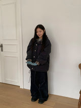 Harvey Corduroy Quilted Hood Jumper