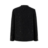13DE MARZO Badge Vintage Chunky Wool Jacket