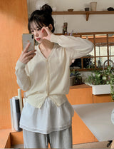 Forever Cashmere V-neck Knit Cardigan (12color)