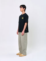 ラビットTシャツ_ブラック/イエロー