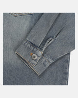 (UNISEX) Scratch Denim Shirts Jacket