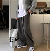 Ever Ranger Round Tuck Side Banding Semi-Wide Slacks