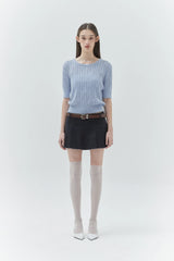 KIRSH PLAIN BACK HOLE POINT KNIT - SKY  