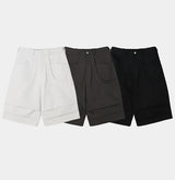 No.1204 round pintuck bermuda SHORTS (3color)