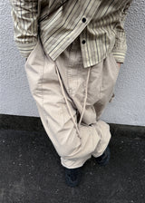 ラインストライプクロップシャツ