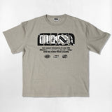 NUSL グランジロゴオーバーフィットピグメントTシャツ - 5COLOR