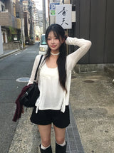 Meon Lace V-Neck Flare T-Shirt