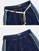 [BELT SET] Rope Line Denim Pants