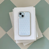 BLUE DOT&STAR Silver Epoxy Case