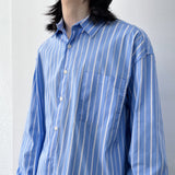 Boxy Cropped Striped Shirt