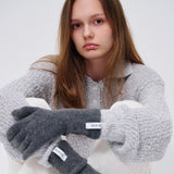 TRIKXI muffler gloves set_charcoal