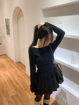 サンデーピュアウールプリーツミニスカート