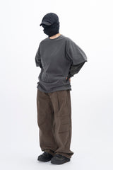 Eco Knee Incision カーブワイドパンツ