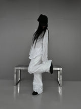 under nylon shirring pants (2color)