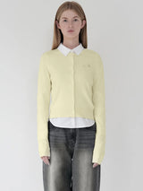 KIRSH PLAIN SOFT TOUCH CARDIGAN - IVORY 