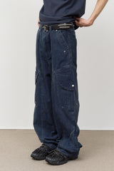 Rounding Dyeing Cargo Pants (2color)