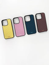 【MADE】ミニ ドットアッシュブルー iPhoneケース [Glossy Glass/Magsafe]