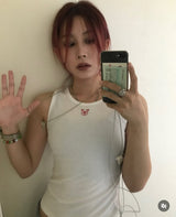 Horse sleeveless T (White)