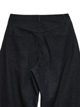 6CRAYON 11.3oz インディゴブルーノンフェイドワイドレッグバギーデニムパンツ