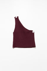 one shoulder sleeveless top(4colors)