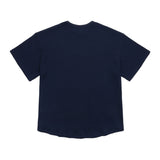 クルーネック s/s ワッフル Tシャツ/ディープネイビー