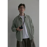 House check shirts (green)