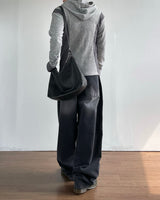 Drip Lettering Denim Pants
