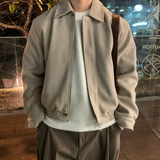 Harrington Overfit Wool Collar Jacket