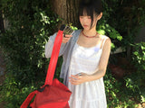 vintage two-tone backpack