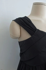 CROSS-WRAP PEPLUM BUSTIER TOP (3COLORS!)