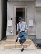RUU サンド ウォッシング デニム バミューダ パンツ