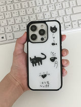 ラブキャットケース (white)